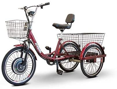 EWheels (EW-29) Scoot-Around Pedal or Electric Power 3 Wheel Trike with 3 Year Extended Warranty