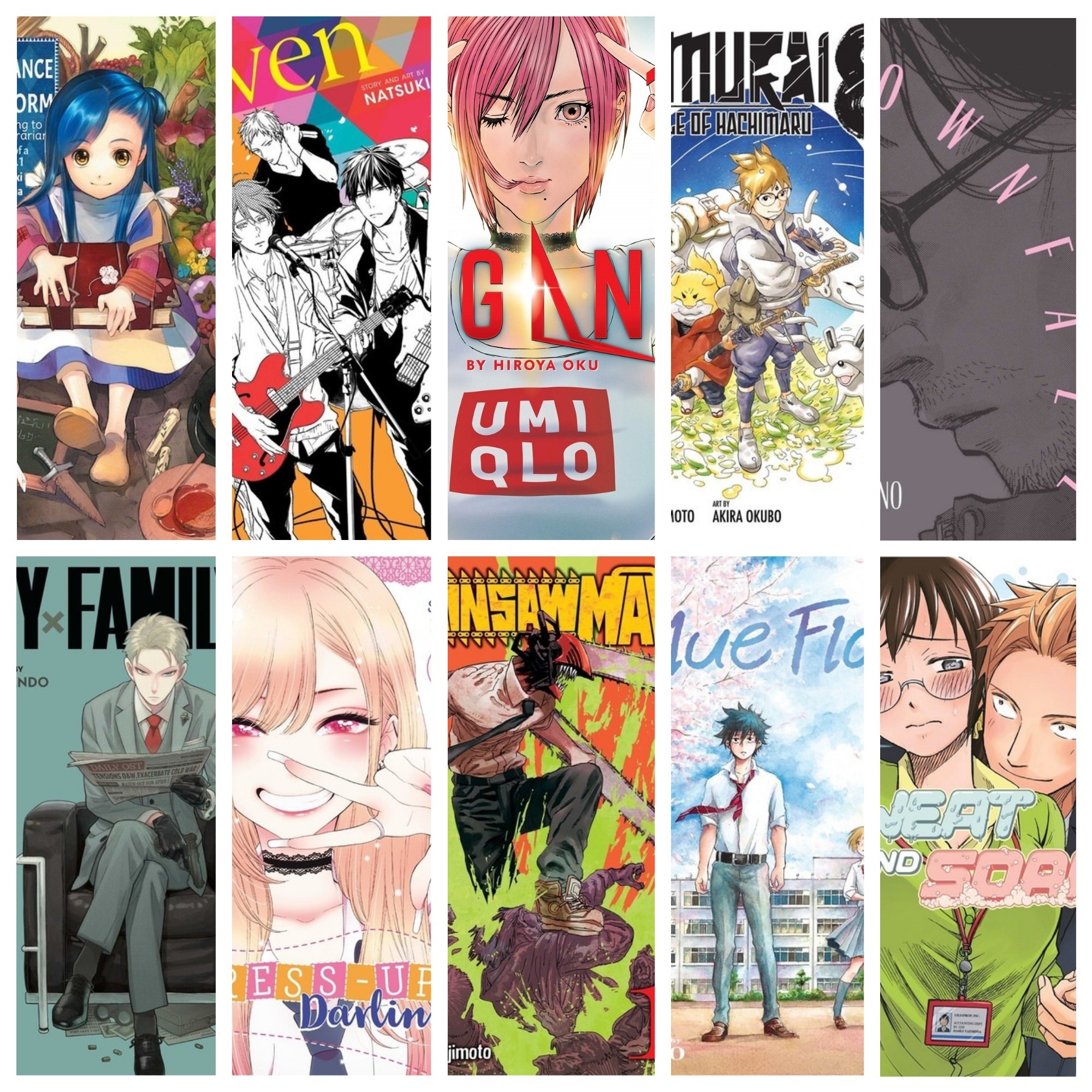 Top 10 des nouveaux mangas  liste de lecture d'été