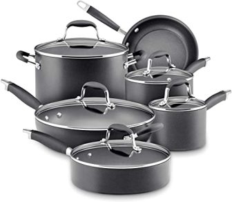 Anolon Advanced Hard Anodized Nonstick 11-Piece Cookware Set by Anolon